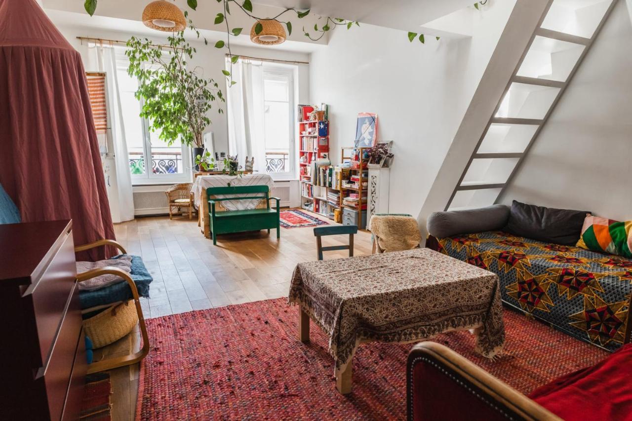 Апартаменты Bright Atypical Duplex In Menilmontant Париж Экстерьер фото