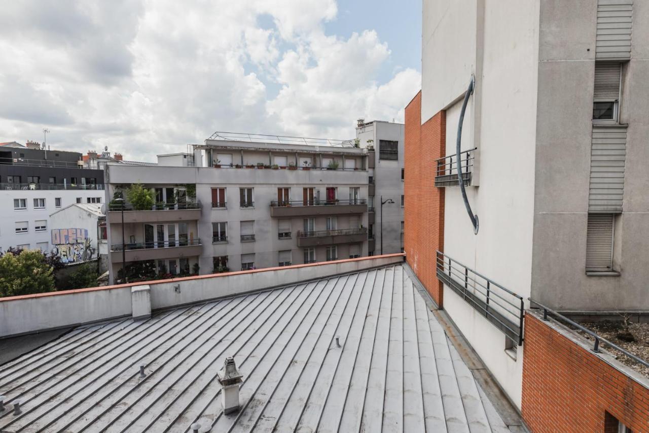 Апартаменты Bright Atypical Duplex In Menilmontant Париж Экстерьер фото